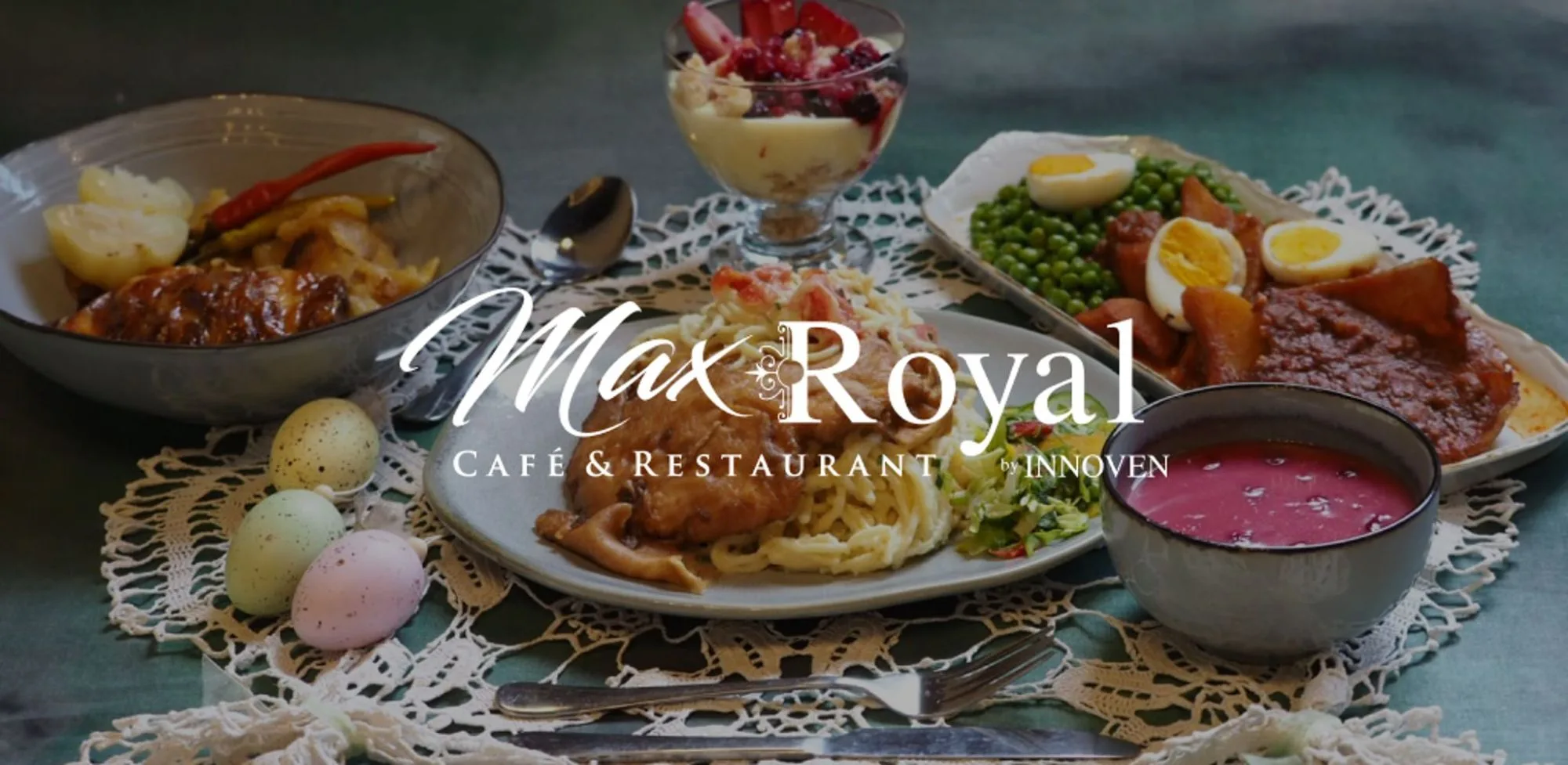 Ételek a MAX ROYAL asztalán